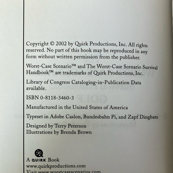 Golf : The worst-case scenario survival handbook Golf Book - Picture 4 of 16